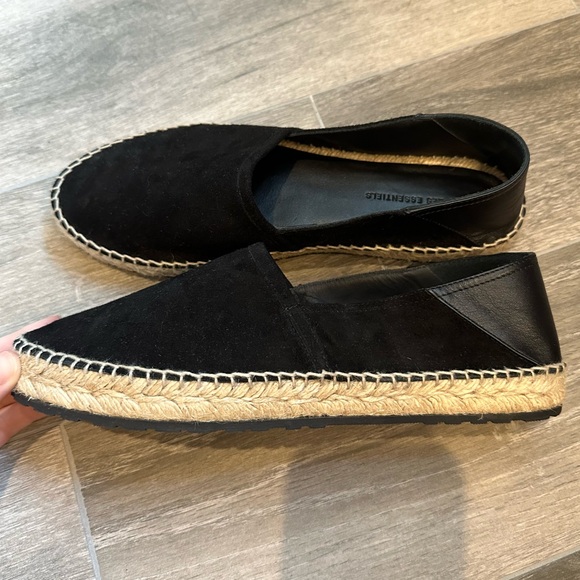 WANT LES ESSENTIELS black suede and velvet espadrilles, size 40 - Picture 3 of 5